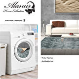 Dekoreko Kaymaz Taban Djt Salon Halısı Yıldız Deri Saçaklı İskandinav F5083