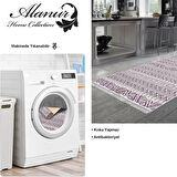 Dekoreko Kaymaz Taban Djt Mutfak Halısı Yıldız Deri Saçaklı İskandinav F5082