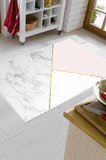 Kaymaz Dijital Mutfak & Salon Halı Star Pamuk Geometrik E5008