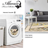 Dekoreko Kaymaz Taban Djt Salon Halısı Yıldız Deri Modern 729