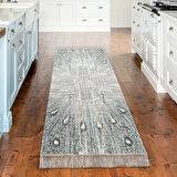 Dekoreko Kaymaz Taban Djt Mutfak Halısı Star Pamuk Saçaklı Modern 743