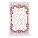 Dekoreko Kaymaz Taban Djt Banyo Halısı Yıldız Deri Saçaklı Modern 748