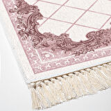 Dekoreko Kaymaz Taban Djt Banyo Halısı Yıldız Deri Saçaklı Modern 748