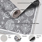 Dekoreko Kaymaz Taban Djt Mutfak Halısı Trend Modern 1861M