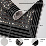 Dekoreko Kaymaz Taban Djt Mutfak Halısı Trend Modern M5132