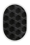 Kaymaz Dijital Mutfak & Salon Halı Trend Saçaklı Oval Geometrik E5016