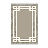 Dekoreko Kaymaz Taban Djt Salon Halısı Star Pamuk Saçaklı Modern 657M