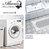 Dekoreko Kaymaz Taban Djt Banyo Halısı Star Pamuk Modern 657M