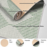 Dekoreko Kaymaz Taban Djt Mutfak Halısı Yıldız Deri İskandinav F5085