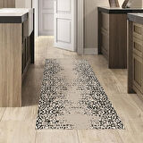 Dekoreko Kaymaz Taban Djt Mutfak Halısı Yıldız Deri İskandinav Mu123