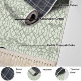 Dekoreko Kaymaz Taban Djt Mutfak Halısı Star Pamuk Saçaklı Modern 757