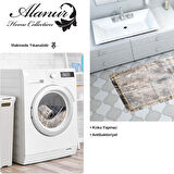 Dekoreko Kaymaz Taban Djt Banyo Halısı Star Pamuk Modern M12271