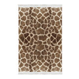 Dekoreko Kaymaz Taban Djt Mutfak Halısı Yıldız Deri Saçaklı Modern 1910