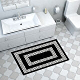 Dekoreko Kaymaz Taban Djt Banyo Halısı Yıldız Deri Modern 650M