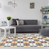 Dekoreko Kaymaz Taban Djt Salon Halısı Star Pamuk Saçaklı Modern 750