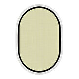 Alanur Home Kaymaz Taban Djt Banyo Mutfak Salon Halı Star Pamuk Saçaklı Oval Dokuma Desen E5007