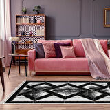 Dekoreko Kaymaz Taban Djt Salon Halısı Star Pamuk Saçaklı Modern 722