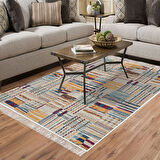 Dekoreko Kaymaz Taban Djt Salon Halısı Trend Saçaklı Modern 1937