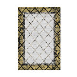 Dekoreko Kaymaz Taban Djt Mutfak Halısı Yıldız Deri Modern M5129