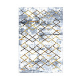 Dekoreko Kaymaz Taban Djt Mutfak Halısı Yıldız Deri Modern M5026