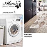 Dekoreko Kaymaz Taban Djt Mutfak Halısı Star Pamuk İskandinav F5131