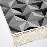 Dekoreko Kaymaz Taban Djt Mutfak Halısı Star Pamuk Saçaklı Modern 1944