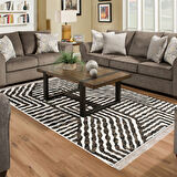 Dekoreko Kaymaz Taban Djt Salon Halısı Star Pamuk Saçaklı Modern 713