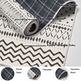 Dekoreko Kaymaz Taban Djt Salon Halısı Star Pamuk İskandinav F5086