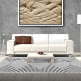 Dekoreko Kaymaz Taban Djt Salon Halısı Yıldız Deri İskandinav F5085