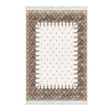 Dekoreko Kaymaz Taban Djt Salon Halısı Trend Saçaklı Modern 1529