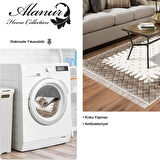 Dekoreko Kaymaz Taban Djt Salon Halısı Trend Saçaklı Modern 1529