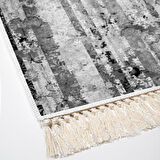 Dekoreko Kaymaz Taban Djt Mutfak Halısı Trend Saçaklı Modern Mu147