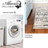 Dekoreko Kaymaz Taban Djt Mutfak Halısı Yıldız Deri İskandinav M5141