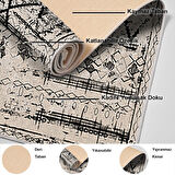 Dekoreko Kaymaz Taban Djt Mutfak Halısı Yıldız Deri İskandinav M5141