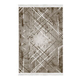 Dekoreko Kaymaz Taban Djt Mutfak Halısı Star Pamuk Saçaklı Modern M5003