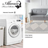 Dekoreko Kaymaz Taban Djt Salon Halısı Trend Saçaklı Oval İskandinav F5085