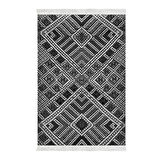 Dekoreko Kaymaz Taban Djt Mutfak Halısı Yıldız Deri Saçaklı Modern 2029