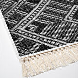 Dekoreko Kaymaz Taban Djt Mutfak Halısı Yıldız Deri Saçaklı Modern 2029