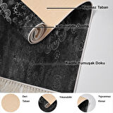 Dekoreko Kaymaz Taban Djt Mutfak Halısı Yıldız Deri Saçaklı Modern 1999