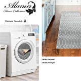 Dekoreko Kaymaz Taban Djt Mutfak Halısı Yıldız Deri İskandinav F5084