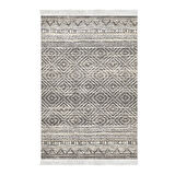 Dekoreko Kaymaz Taban Djt Salon Halısı Trend Saçaklı İskandinav F5087