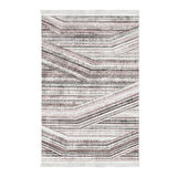 Dekoreko Kaymaz Taban Djt Mutfak Halısı Yıldız Deri Saçaklı Modern 1252