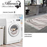 Dekoreko Kaymaz Taban Djt Mutfak Halısı Yıldız Deri Saçaklı Modern 1252