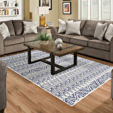 Dekoreko Kaymaz Taban Djt Salon Halısı Yıldız Deri İskandinav F5082