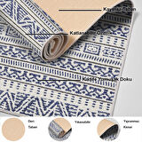 Dekoreko Kaymaz Taban Djt Salon Halısı Yıldız Deri İskandinav F5082