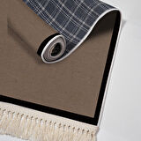 Alanur Home Kaymaz Taban Djt Banyo Mutfak Salon Halı Star Pamuk Saçaklı Dokuma Desen E5001