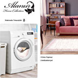 Dekoreko Kaymaz Taban Djt Salon Halısı Yıldız Deri Saçaklı Modern 1342