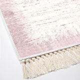 Dekoreko Kaymaz Taban Djt Salon Halısı Yıldız Deri Saçaklı Modern 1342