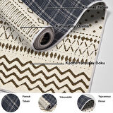 Dekoreko Kaymaz Taban Djt Salon Halısı Star Pamuk İskandinav F5086