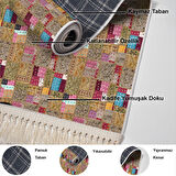 Dekoreko Kaymaz Taban Djt Salon Halısı Star Pamuk Saçaklı Modern 2155M